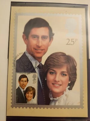 Estampillas postales conmemorativas de la boda real del príncipe Carlos Foto 1 de 4