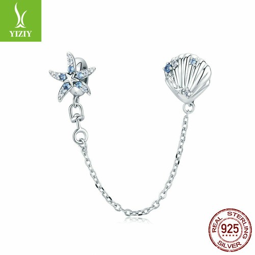 VALENTINO Moda Donna Autentico S925 Argento Sterling Stella Marina Oceano Charms Fit Bracciali