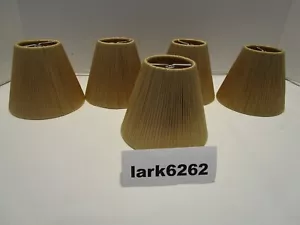 Lampada Retro Clip-on Mini Set di 5 Corde in Cordata di Setosa 4,25"t NOS - Foto 1 di 7