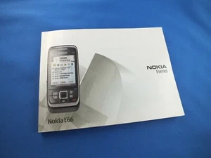 Oryginalna instrukcja obsługi Nokia E66 książka niemiecka instrukcja telefon komórkowy nowa - Zdjęcie 1 z 6