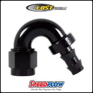 Speedflow 400 Series -8 AN 150° Hose Ends 405-08 BLK - Picture 1 of 1