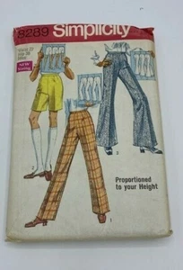 Simplicity Hose & Shorts Muster #8289, neue Größe, Miss Waist 27", Hüfte 38" Schnitt - Bild 1 von 1