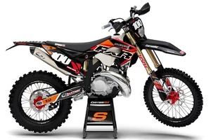 SHERCO SE 125 250 300 450 FULL Graphics Kit With Backgrounds Model - Picture 1 of 4