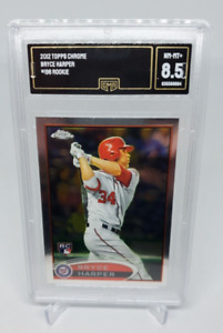 2012 Topps Chrome Bryce Harper Rookie Card RC #196 GMA NMMT+8.5 SCORCHING HOT!!!