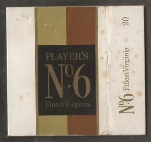 VINTAGE CIGARETTE/TOBACCO PACKET-#3585- HULL ONLY - PLAYERS NO. 6 - Picture 1 of 2