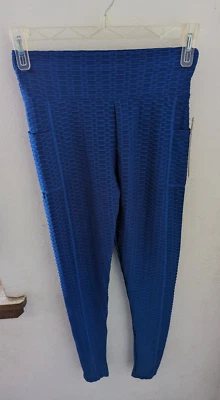 New Mix Misses Size 1X/2X Polyester Blend Royal Blue Yoga Leggings Foto 1 de 2