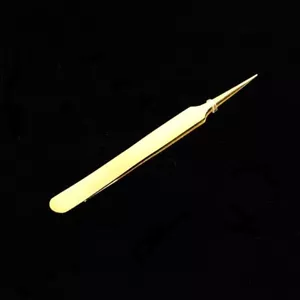 GOLD WORK TWEEZERS - Straight Tip - Picture 1 of 3