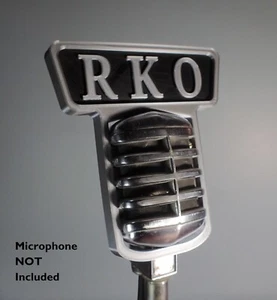 Custom Call Letters Flag for Electro-Voice 611 / 910 Mercury Vintage Microphone - Picture 1 of 17