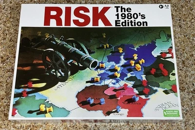 Risk The 1980's Edition Board Game -  Family Game Night Kids 8+ & Adults - Image 1 of 2