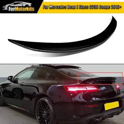 For Mercedes C238 E400 E450 Coupe 2016-2022 Rear Trunk Spoiler Wing Gloss Black Foto 1 de 4