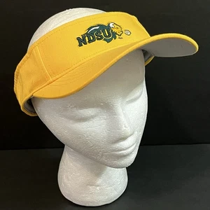 North Dakota State University NDSU Visor Gold Bison Men Women Golf Fan Gear - Picture 1 of 7