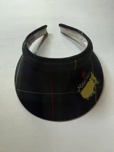 Vintage Master's Women's Plaid Golf Visor PGA Made In USA - Picture 1 of 4