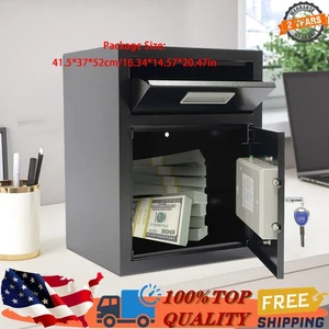 Cassetta di sicurezza digitale con slot a goccia password e chiavi per casa ufficio - Foto 1 di 16