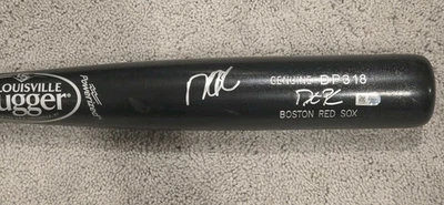 Dustin Pedroia Boston Red Sox Firmado Louisville Slugger Juego Modelo Bate MLB Holo Foto 1 de 4