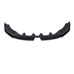 _Glossy Black 2pcs Front Bumper Lip Spoiler Scratch Resistant Sporty Front - Afbeelding 1 van 22