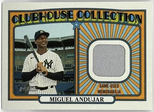 2021 Topps Heritage - Clubhouse Collection Relics Miguel Andujar #CCR-MA (MEM) - Picture 1 of 2
