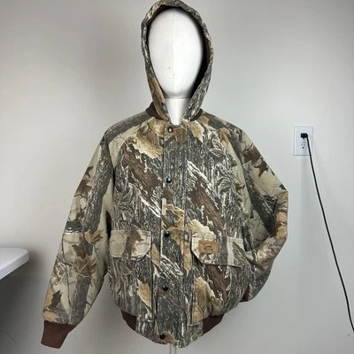 Men's Vintage Duxbak RealTree Camo Quilted Lined Made  In The USA Jacket Large - Image 1 of 4