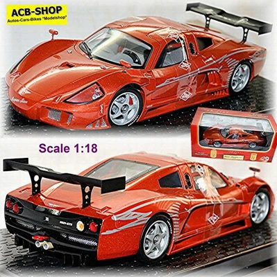 Hispano-Suiza HS21-GTS 2002 BMW V8-Motor Metallico Bruciato Arancio 1:18 Guiloy - Immagine 1 di 4