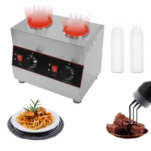 Scaldasalsa Marmellata Termostato Salsa Cioccolato Riscaldatore Doppia Bottiglia 110V - Foto 1 di 15