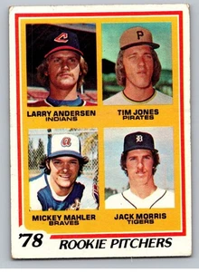 1978 Topps Baseball Cards #703 Jack Morris RC Tigers Anderson Jones Mahler *WSC* - Foto 1 di 2