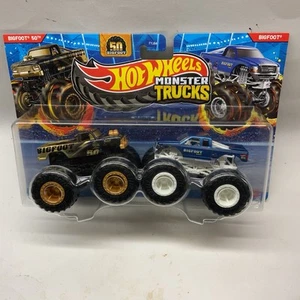 HOT WHEELS Gold BIG FOOT 50th 2 Pack y Gold Series 40 Demolición Dobles - Imagen 1 de 7