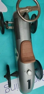 Retro Speedster - Monopattino per auto da corsa argento. - Foto 1 di 13