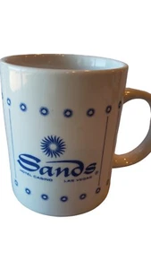 Vintage Las Vegas Sands Hotel Casino Kaffeetasse Becher Blue Sunburst - Bild 1 von 10