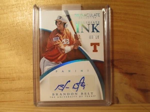 2015 Immaculate Collection Collegiate Ink Blue #10 Brandon Gürtel 3/10 - Bild 1 von 2