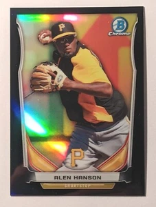2014 Bowman Draft Chrome Alen Hanson /75 black refractor #ctp-34 pirates rookie - Picture 1 of 2
