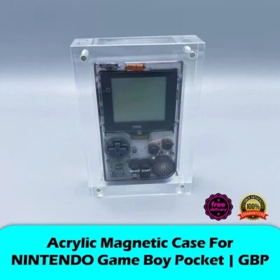 GBP Acrylic Magnetic UV Proof Protect Display Case For Nintendo Game Boy Pocket - Image 1 of 4