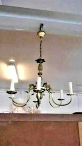 a vintage , metal, antique style , ceiling lamp - Picture 1 of 3