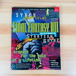 Final Fantasy VII 7 Sybex Softcover Strategy Guide Book PS1 Used Vgv Rare Book - Picture 1 of 15
