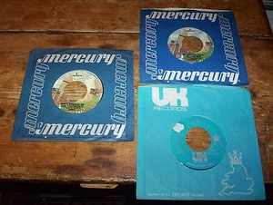 10 CC (3) vinyl 45 set sale: DON'T SQUEEZE ME / LAID BACK / WALL ST. SHUFFLE NM- - Picture 1 of 2