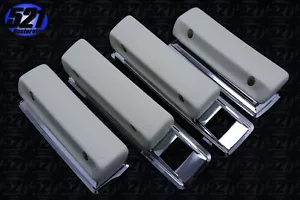 Juego de almohadillas blancas para reposabrazos delanteros traseros Mopar 66-70 RoadRunner SuperBee - Imagen 1 de 11