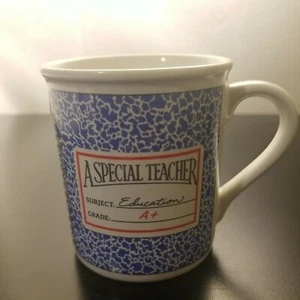 Vintage 1985 Hallmark Coffee Cup Mug For Teacher A Special A+ Education 12 oz - Picture 1 of 7