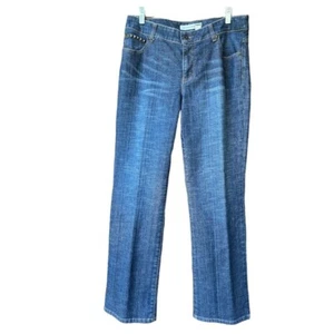 Chico's Platinum Denim Women's Studded Bootcut Jeans Size US 10 - Picture 1 of 8