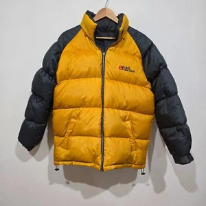 Ecko Function Puffer Medium Reversible Yellow Black Duck Down 90s Ali G Eshay - Picture 1 of 22