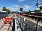 PHOTO  CAERPHILLY STATION LOOKING ALONG THE RELATIVELY NEW BAY PLATFORM TOWARDS