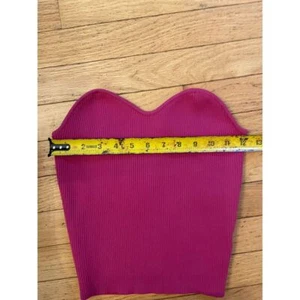 Top donna Happily grigio fucsia maglia senza spalline taglia media nuovo con etichetta - Foto 1 di 5