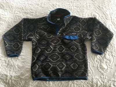 RARE Patagonia Yanaba Forge Grey Men's Sz XS Synchilla Fleece Snap T J20520101 - Image 1 of 4