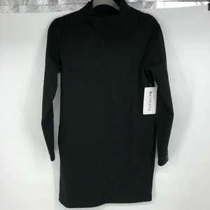 ATHLETA Cozy Karma Vela Sweatshirt Kleid XXS schwarz Fleece gefüttert Reise Training - Bild 1 von 3