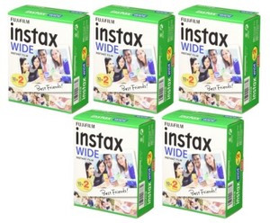 Fuji Instax Wide DP Film 5x20=100 Aufnahmen Für Fujifilm Instax Wide 100 200 300