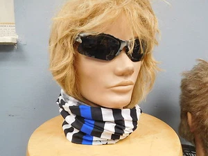 POLICE THIN BLUE LINE MOTLEY TUBE STARS & STRIPES FACE MASK SHOW YOURE SUPORT - Picture 1 of 10