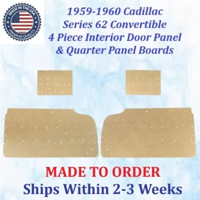 NUEVO 59-60 CADILLAC SERIE 62 CONV PANEL LATERAL INTERIOR PLACAS DE RESPALDO #CAD-DBD-530 Foto 1 de 3
