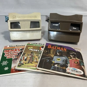 Set Of Two Vintage View Masters With Reels Batman / Benji / Mickey Mouse Club - Picture 1 of 11