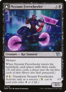 Nezumi Freewheeler // Hideous Fleshwheeler Foil (119) March of the Machine MTG - Picture 1 of 2