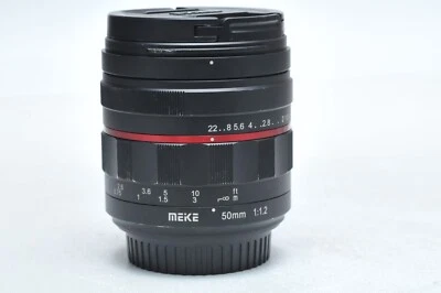 Lente de enfoque manual de fotograma completo Meike 50 mm F1.2 para Canon EF EOS DSLR Foto 1 de 3