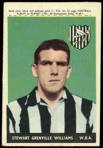 A&BC - 'Footballers (1958/59 Planet)' (1958)  - Stewart Williams (West Brom) - Picture 1 of 2