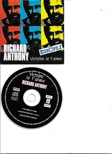 RICHARD ANTHONY RARE CD SINGLE VICTOIRE JET AIME - Foto 1 di 1