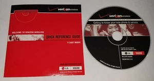 Teléfono LG VX8300 Verizon Guía de referencia rápida y CD - Imagen 1 de 3